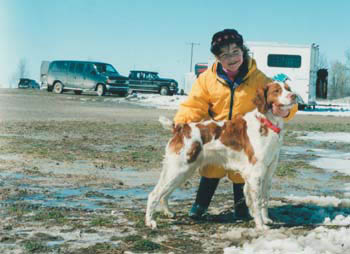 Brittany Beany being stacked